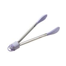 Ergonomic Handle Kitchen Tongs Accessory Perfect For-Purple