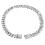 Luxurious Cuban Link Dog Collar Sparkling Artificial-Silver 25 1