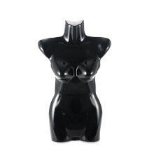 Hanging Mannequin Female Dress Form with 360 Swivel Hook, Lightweight Plastic Torso Display Set Black Small 10pcs