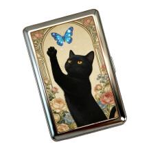 Practical Metal Card Organizers With Delicate-cat and butterfly