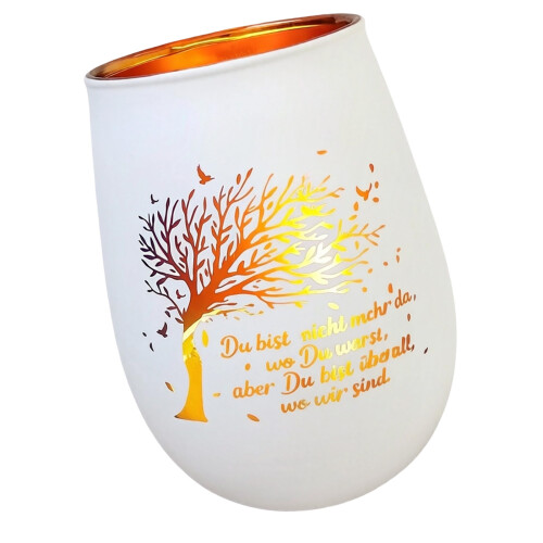 Practical And Safe Remembrance Lamp Funeral Candle-White