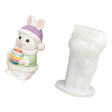 Eggs Rabbit Candle Silicone Mould for Resin Art Candle Soap-B