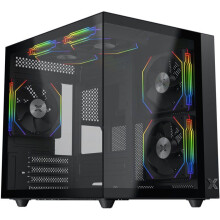 XIGMATEK - EN44410 - Aqua M Lite - PC-Gehäuse ohne Netzteil - Würfel - Micro-ATX-Format - Schwarz