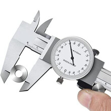 2X 0-150Mm Metric Gauge Measuring Tool Dial Vernier Caliper Shock-Proof Vernier Caliper 0.02Mm (TGBK150-0-150MM)
