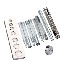 11-Delige Set 633/655/831/201 Klinknagelbasis met Drukknopen Basisponsen Leren Drukknopenset
