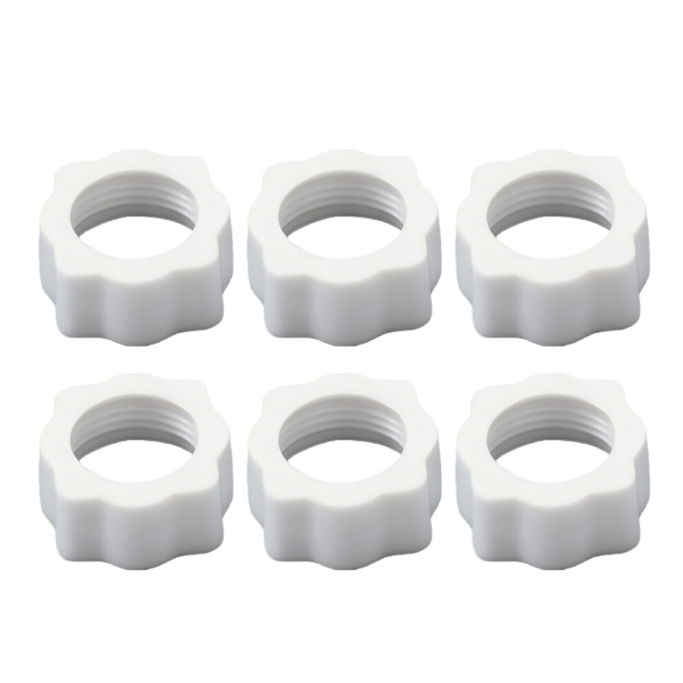 Pack Of 6 Universal Plastic Fastening For 17Mm Ball Head-White 7751001367434