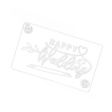 Cake Sprays Stencil Happy Birthday Wedding-happy wedding