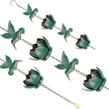 Chaîne de pluie décorative, chaîne de pluie en forme de colibri,