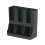 Vertical Cup Storage Rack Save Counter Space Any Room Or-Black 1