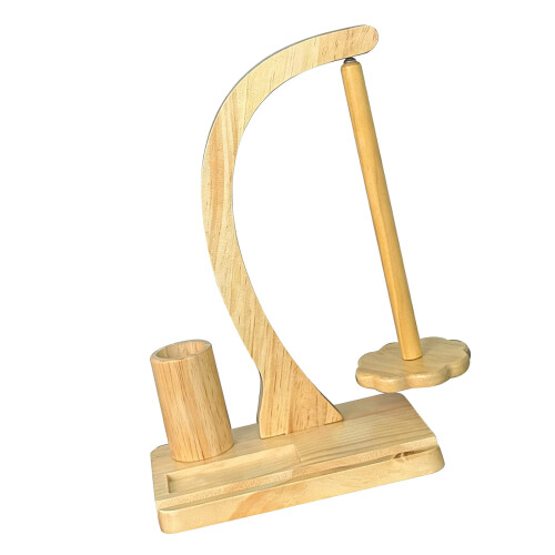 Support de bobine multifonctionnel portable,-couleur bois