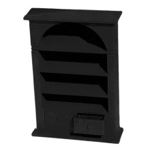 1/12 Dollhouses Miniature Shelf Mini Bookshelf Dollhouses-Black