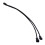 Flexible 3Pin PC Fan Splitters Cable 1 To 2-Black Under 5Pcs 3P 1