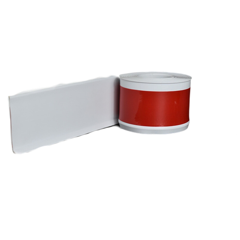 Peels And Stick Flexible Wall Trim Baseboard 6M-White 10Cm 7696001870969