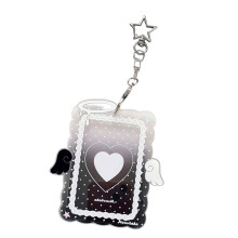 Korean Popular Photocard Holder ID Badge Holder-black and white
