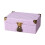 User Friendly Wooden Storage Container Leather Cover Lockable-C 1