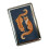 Artistic Handcrafted Nonrust Steel Credit Card Case-two foxes 1