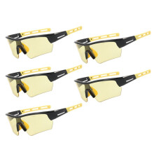 5pcs Outdoor Windproof and Dustproof Sports Glasses Cycling Sunglasses Unisex Fashion Colored Sunglasses B