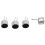 10 Pcs 2 Pin  MIC Capsule Electret Condenser Microphone Silver Tone Black 1