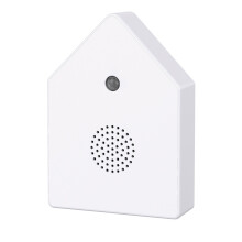 Singing Bird Box,Nature Sound Box with Motion Sensors-White