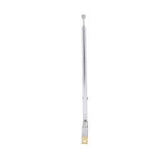 Antenne télescopique en acier inoxydable, antenne de remplacement universelle pour radio AM/FM, installation facile, conception en 4 sections,