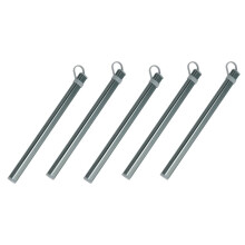 5X Tubes de Rangement pour Baguettes BoîTe en Alliage D'Aluminium pour BoîTe de Rangement pour Baguettes en Titane Sans Baguettes Gris