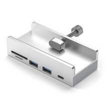 USB 3.0 HUB USB Clip  Docking Station USB 3.0 Adapter Multi Splitter 5Gbps High Speed Adapter for PC Laptop Silver
