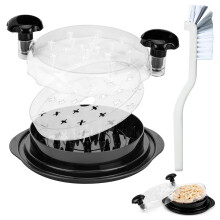 Chicken Shredder with Ergonomic 10 Inch Handle, Fast Twist Meat Shredding Tool, Non‑Slip Base, Dishwasher Safe