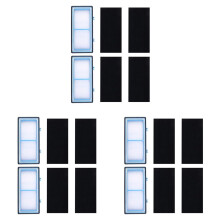 6 Filtri Booster HEPA + 12 per Holmes AER1 Filtro Aria Totale Tipo HEPA, per Filtro Purificatore D'Aria Holmes Serie AER1, Ricambio HAPF30AT