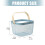 Ventilated Iron Net Basket for Fruits and Vegetables-White 3