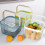 Ventilated Iron Net Basket for Fruits and Vegetables-White 7