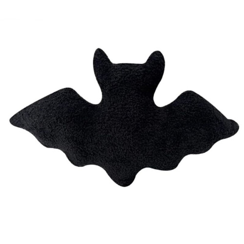 Halloween Bat Plush Pillow Bat Modeling Pillow Halloween Gothic Bat Plush Pillow Black