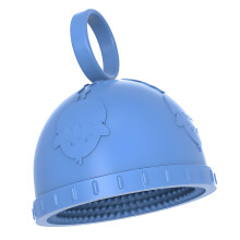 Durable Silicone Eggs Washer Brush Eggs Cleaner Safe For-Blue