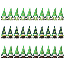 Mini Resins Gnomes Figurines Patrick's Day Ornament Home-30pcs