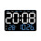 Electronic Wall Clock Temperature Date Display Table Clock Wall-Mounted Digital LED Alarm Clocks for Home A 1