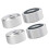 4Pcs Machined Aluminum Alloy Speaker Isolation-silver large 1
