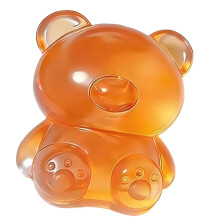 Clear Squeeze Stress Toy For Anxiety Relief And-Orange
