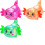 Glitters Powder Axolotl Stress Reliever Hand-3 salamanders 1