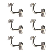 6Pcs Stainless Steel Stair Handrail Bracket Stair-plain film 60