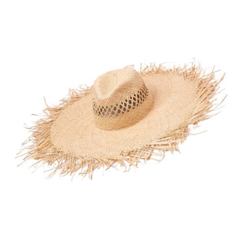 Round Raffia Straw Hat With Sun Protection And Hollowout-3