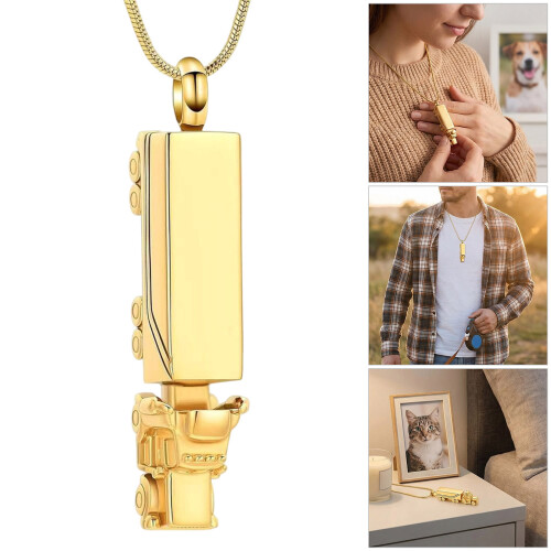 Memorials Cremation Pendants Rustless Steel Featuring-rose gold 2