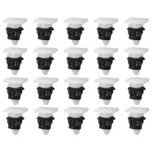 Clips de moulage de porte de voiture, 20 pièces, œillets, plaque