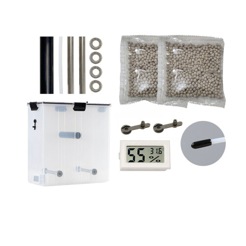 Clear Plastic Material Dryer Box Stores 1kg Roll Prevents