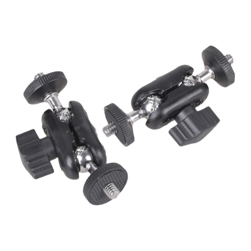 2PCS Adjustable Double Ball Head Magical Arm with 1/4inch Screw