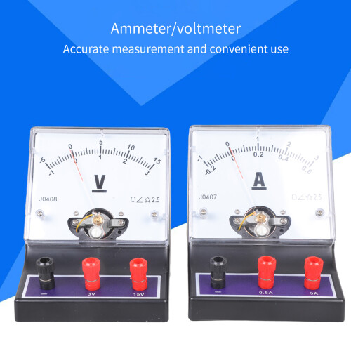 Circuitexperimentapparatuur Plastic voltmeter en ampèremeterset 1