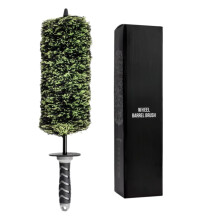 Brosse ergonomique de nettoyage de jantes de roue avec poils en