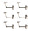 Support de main courante d'escalier, 6 pièces,-Pièce pliée 100 1