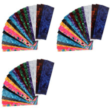 75X DIY Guitar Pick Punch Sheets Musicians Celluloid Guitar Pick Strips Three Thickness By 0.46/0.71/0.96cm Random Color