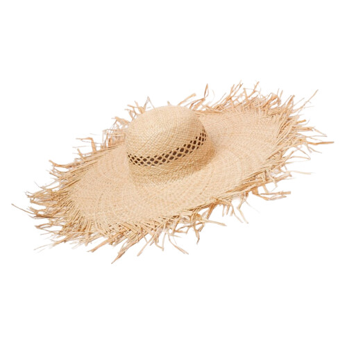 Round Raffia Straw Hat With Sun Protection And Hollowout-2