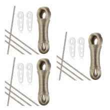3Pcs Windproof Non-Slip Heavy Duty Washing Line Transparent for Travel