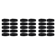 30Pcs Easy Install Black Watchband Keeper Rings Replacement Loops
